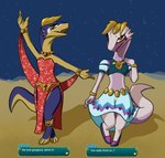Rating: s
ID: 5437227
Date: 2025-03-16 13:36:04 -0400
Status: active
Score: 5
2024 3_toes 4_fingers alana_(ever_oasis) anklet anthro bent_arm bent_leg biped blue_body blue_skin blue_tail bottomwear bracelet breasts brown_eyes brown_markings clothed clothed_anthro clothed_female clothing colored crop_top crossed_legs describing_self desert detailed_background dialogue dialogue_box digital_media_(artwork) digitigrade drauk dress duo ellipsis english_text ever_oasis exclamation_point eye_markings eyelashes fangs feet female fingers flat_chested footwear front_view full-length_portrait gameplay_mechanics gem glistening glistening_clothing glistening_dress glistening_gem headgear headwear jewelry kaela_(ever_oasis) lizardanon long_neck looking_at_viewer markings midriff multicolored_body multicolored_bottomwear multicolored_clothing multicolored_crop_top multicolored_footwear multicolored_shirt multicolored_shoes multicolored_skin multicolored_skirt multicolored_topwear necklace night nintendo non-mammal_breasts open_mouth open_smile portrait pupils purple_body purple_skin purple_tail raised_arm red_clothing red_dress ruby_(gem) sand scalie shaded shadow shirt shoes side_by_side sideless_dress skirt sky smile smiling_at_viewer snout standing star starry_sky tail talking_to_another tan_body tan_skin tan_tail teeth text toes topwear two_tone_body two_tone_skin two_tone_tail waist_accessory white_body white_markings white_sclera white_skin white_tail post #5437227