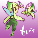 1:1 alternate_species ambiguous_gender antenna_hair celebi cosplay duo generation_2_pokemon green_hair hair hitec human humanized humanoid legendary_pokemon male mammal nintendo not_furry pokemon pokemon_(species) short_hair