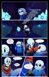 absolutedream animated_skeleton bone comic dialogue echo_flower english_text hi_res papyrus_(undertale) sans_(undertale) skeleton text undead undertale undertale_(series)