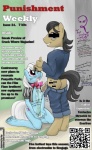 2013 absurd_res anthro anthrofied black_hair blue_body blue_eyes blue_fur bodily_fluids body_writing brown_body brown_fur clothing cover cum cum_in_mouth cum_inside cutie_mark degradation digital_media_(artwork) duo earth_pony english_text equid equine erection fall_of_equestria female fictional_magazine_cover filthy_rich_(mlp) friendship_is_magic fur genital_fluids genitals graffiti hair hasbro hi_res horse humiliation inside kneeling magazine_cover male male/female mammal marker my_little_pony open_mouth penis photo_finish_(mlp) pony purple_eyes smudge_proof text urine white_hair writing_on_butt