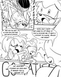 4:5 amy_rose anthro background_character bat blush bodily_fluids canid canine clothed clothing comic covering covering_eyes covering_face cream_the_rabbit dialogue english_text eulipotyphlan female fox greenhill hedgehog lagomorph leporid male mammal miles_prower monochrome nipples pronounced_browridge rabbit rouge_the_bat sega sonic_the_hedgehog_(series) speech_bubble tears text topless topless_female