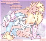 absurd_res ahegao aki_(wingedwilly) anal anal_penetration anthro anthro_on_anthro anthro_penetrated anthro_penetrating anthro_penetrating_anthro balls bed bedroom big_balls big_penis big_power_bottom blaziken blush bodily_fluids claws collar doggystyle duo ear_piercing ear_ring english_text eyes_closed femboy from_behind_position furniture generation_3_pokemon generation_5_pokemon genital_fluids genitals hand_on_butt hand_on_partner's_butt heart_symbol hearts_around_head hi_res huge_balls huge_penis humanoid_genitalia humanoid_penis kason_(spindaspinda) lamp larger_male larger_penetrated lidded_eyes looking_pleasured male male/male male_penetrated male_penetrating male_penetrating_male mienshao nintendo open_mouth open_smile penetration penile penile_penetration penis piercing pokemon pokemon_(species) power_bottom pubes ring_piercing sex signature size_difference small_dom_big_sub small_top_big_bottom smaller_male smile speech_bubble text thick_thighs toe_claws tongue tongue_out wingedwilly