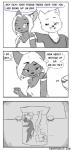 anthro bed canisfidelis comic dialogue diana_(canisfidelis) digital_drawing_(artwork) digital_media_(artwork) domestic_cat english_text felid feline felis female fur furniture hair hi_res humor male mammal text unknown_species