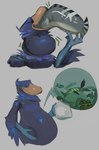 Rating: q
ID: 5593485
Date: 2025-05-23 18:50:17 -0400
Status: active
Score: 70
2023 80sarchosaur animated anthro avian beak belly big_belly bird blue_body duo eel fish grey_background hi_res male marine object_in_stomach oral_vore overweight pelecaniform shoebill short_playtime simple_background vore post #5593485