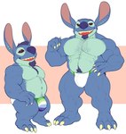 2024 6/26 abs absurd_res alien anthro barazoku big_muscles body_hair briefs bristol bulge chest_hair claws clothing disney duo ear_piercing experiment_(lilo_and_stitch) facial_hair full-length_portrait goatee hair hairy hi_res lgbt_pride lgbt_pride_month lilo_and_stitch male male/male manly musclegut muscular muscular_male muscular_thighs open_mouth open_smile pecs piercing portrait pride_color_briefs pride_color_clothing pride_color_underwear pride_colors short short_male size_difference slightly_chubby slightly_chubby_male smile stitch_(lilo_and_stitch) toe_claws underwear vincian_pride_colors