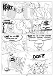 2017 ?_face against_natural_surface against_surface against_tree angry annoyed anon anthro arms_bent battle bodily_fluids claws clothed clothing comic confident conjoined_speech_bubble counting dialogue dominant elekid english_text excited exclamation_point female fight fist focus_lines frown generation_1_pokemon generation_2_pokemon greyscale happy head_hit hi_res horn human humor male mammal monochrome nidoqueen nintendo open_mouth outside plant pokemon pokemon_(species) profanity queenie_(shoutingisfun) radial_speed_lines regret revenge scalie shocked short_ears shoutingisfun size_difference smile sound_effects species_in_dialogue speech_bubble speed_lines standing surprise sweat teeth text throwing tree underline victory wide_eyed yelling