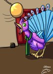 Rating: s
ID: 4667465
Date: 2024-03-19 10:53:42 -0400
Status: active
Score: 2
avian avian_feet beak biped bird blue_body clothing curtains feathered_crest feathered_wings feathers feral galliform green_eyes gyro_feather gyrotech head_crest hi_res hypnosis male mind_control peafowl pendulum phasianid pink_body scarf scruffasus tail tail_feathers winged_arms wings post #4667465