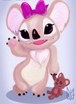 Rating: s
ID: 4650906
Date: 2024-03-11 11:43:18 -0400
Status: active
Score: 9
4_fingers accessory anthro big_ears black_eyes black_nose bow_ribbon brown_body brown_fur button_(fastener) button_eyes chest_tuft child claws compression_artifacts dimtarius female fingers fur gesture hair_accessory hair_bow hair_ribbon hi_res holding_object holding_toy koala looking_at_viewer mammal marsupial multicolored_body multicolored_fur no_sclera patched pawpads pink_mouth plushie protruding_teeth purple_bow raised_arm ribbons shadow simple_background solo standing toy traditional_media_(artwork) tuft two_tone_body two_tone_fur vombatiform waving waving_at_viewer white_body white_fur young post #4650906