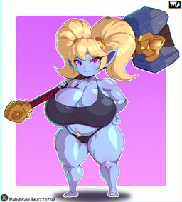 Rating: q
ID: 4827866
Date: 2024-06-04 02:24:41 -0400
Status: active
Score: 46
absurd_res averag3artist belly big_breasts blonde_hair blue_body breasts camel_toe clothing crop_top female hair hammer hi_res huge_breasts huge_thighs humanoid humanoid_pointy_ears league_of_legends maul melee_weapon panties pigtails pink_eyes pointy_ears poppy_(lol) pubes riot_games shirt short_stack skindentation slightly_chubby solo tencent thick_thighs thong tools topwear underwear weapon wide_hips yordle post #4827866