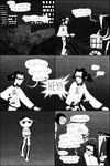 ace_(powerpuff_girls) anime_sunglasses belt bicycle black_belt black_hair bracelet bucket buttercup_(powerpuff_girls) cartoon_network city city_background clothing comic container converse_shoes dialogue eyewear female floating footwear garbage_dump gesture group hair halftone halftone_background hand_gesture hi_res humanoid hybrid ivy_(powerpuff_girls_z) jacket jewelry letterman_jacket male metal_fence middle_finger monochrome monster monstrous_humanoid multiple_images mutant_humanoid newsboy_cap pattern_background plentyofsoup powerpuff_girls powerpuff_girls_z reptile scalie simple_background skull_on_clothing snake snake_(powerpuff_girls) socks spiked_bracelet spiked_hat spikes sunglasses topwear trans_(lore) trans_man_(lore) trans_woman_(lore) trio vehicle