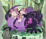 Rating: e
ID: 5588655
Date: 2025-05-21 16:14:02 -0400
Status: active
Score: 8
2023 absurd_res accessory big_breasts bodily_fluids breasts claws clothing digital_media_(artwork) european_mythology fchimaera female feralchimaera fin flower flower_in_hair genital_fluids greek_mythology hair hair_accessory hi_res humanoid humanoid_face hydra laurel_wreath looking_at_viewer moss multi_body mythology navel nipple_outline outside plant purple_body purple_hair purple_scales rock scales smile smoke solo standing tail tongue tongue_out tree vaginal_fluids water post #5588655
