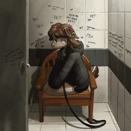 Rating: s
ID: 5697202
Date: 2025-07-09 14:51:33 -0400
Status: active
Score: 67
1:1 2d_animation ambiguous_gender animated anthro bathroom black_clothing black_hoodie black_topwear blinking bodily_fluids brown_hair canid canine canis chair clothing collar crying degradation digital_media_(artwork) domestic_dog english_description english_text eye_bags female_(lore) femtanyl frame_by_frame furniture graffiti hair hoodie joan_(salamanding) kneeling leash leashed_collar light lighting loop lyrics mammal mouthless public_restroom restroom_stall salamanding short_playtime solo tears text topwear post #5697202