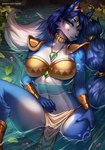 Rating: s
ID: 4981364
Date: 2024-08-12 12:53:35 -0400
Status: active
Score: 260
2023 accessory anthro arm_markings bandeau big_breasts blue_body blue_fur blue_hair bottomwear breasts canid canine choker circlet clothing collarbone dipstick_tail eyebrows eyelashes female fox fur furgonomics green_eyes hair hair_accessory hairband hand_on_hip hi_res inner_ear_fluff jewelry krystal_(star_fox) leaf leg_markings loincloth looking_at_viewer mammal markings necklace nintendo ring short_hair shoulder_guards solo star_fox tail tail_accessory tail_jewelry tail_markings tail_ring thigh_markings topwear tuft water white_body white_fur yasmil post #4981364