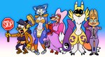 Rating: s
ID: 4015780
Date: 2023-04-26 12:59:03 -0400
Status: active
Score: 53
anthro bandai_namco blue_body blue_fur blue_hair canid canine carmelita_fox clothed clothing cuff_(restraint) diane_foxington digimon digimon_(species) disney dreamworks ear_piercing ear_ring english_text eyebrow_piercing eyewear facial_piercing female flower food fox fur glasses group hair handcuffs heart_symbol holding_object holding_sign instruction instruction_on_sign krystal_(star_fox) maid_marian mammal metal_cuffs nintendo orange_body orange_fur piercing plant portzebie red_fox renamon restraints ring_piercing robin_hood_(disney) sandwich_(food) sign sly_cooper_(series) sony_corporation sony_interactive_entertainment star_fox stop_sign sucker_punch_productions text the_bad_guys true_fox yin_yang post #4015780