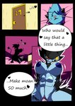 absurd_res anthro bed comic detailed_background dewott duo english_text fattmana female furniture generation_4_pokemon generation_5_pokemon hi_res inside luxray male male/female nintendo on_bed pokemon pokemon_(species) text