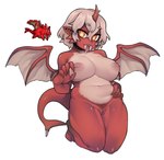 anthro areola big_breasts bodily_fluids breasts claws countershading crimson_pigron digital_media_(artwork) dragon dragon_tail dragon_wings fangs female finger_claws fish forked_tail full-length_portrait genitals hair hand_on_belly hand_on_own_belly hi_res horn hybrid inverted_nipples kneeling looking_at_viewer mammal marine membrane_(anatomy) membranous_wings multicolored_body mythological_creature mythological_scalie mythology nipples nyong_nyong pink_areola pink_nipples pink_tongue portrait pubes pussy red_body red_ears red_pussy red_tail red_wings saliva saliva_on_tongue scalie shaded shark short_hair simple_background slightly_chubby slightly_chubby_anthro slightly_chubby_female small_wings solo sprite suid suina sus_(pig) tail tail_claws teeth terraria tongue tongue_out two_tone_body two_tone_wings unusual_anatomy unusual_tail white_background white_body white_breasts white_hair white_wings wings yellow_eyes