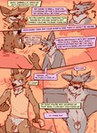 2023 anthro balls base_three_layout bat biped blep blockage_(layout) bottomless bottomless_anthro bottomless_male brell_(lawyerdog) brown_body brown_fur canid canine canis cantio_(lawyerdog) casual_exposure clothed clothed/nude clothed_male clothing comic coyote deer dialogue digital_media_(artwork) ear_twitch embarrassed english_text flaccid four_frame_image fur genitals grey_body grey_fur group hi_res horizontal_blockage lawyerdog male male_anthro mammal megabat mostly_nude multicolored_body multicolored_fur nude nude_anthro nude_male only_one_nude open_mouth panko_(lawyerdog) penis small_penis speech_bubble tan_body tan_fur text three_row_layout tongue tongue_out trio white_body white_fur