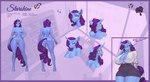 absurd_res anthro ceo_starshine_(oc) character_name color_swatch english_text equid equine female hasbro hi_res horn horse mammal model_sheet my_little_pony mythological_creature mythological_equine mythology nsilverdraws pony solo tagme text unicorn