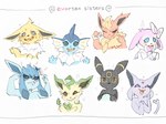 2021 4_fingers anthro black_body black_fur blep blue_body blue_eyes blue_fur blush bodily_fluids canid clenched_teeth digital_media_(artwork) eeveelution english_text espeon female female_anthro fin fingers flareon frill_(anatomy) fur generation_1_pokemon generation_2_pokemon generation_4_pokemon generation_6_pokemon glaceon green_body green_fur grey_eyes group hi_res jolteon kame_3 kemono leafeon looking_at_viewer mammal nintendo one_eye_closed open_mouth orange_blush pink_blush pink_body pink_fur pokemon pokemon_(species) purple_blush purple_body purple_fur red_body red_fur saliva sharp_teeth spiral_eyes sweat sweatdrop sylveon tan_body tan_fur teeth text tongue tongue_out umbreon vaporeon white_body white_fur wink yellow_body yellow_fur