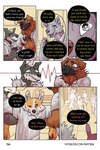 2:3 bastriw canid canine canis clothing comic dialogue domestic_dog english_text green_eyes hairless hairless_dog herding_dog hi_res male mammal manu_(bastriw) nico_(bastriw) pastoral_dog primitive_dog scared school_uniform text uniform url welsh_corgi wolf xoloitzcuintli yellow_eyes young