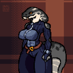 Rating: e
ID: 5676246
Date: 2025-06-29 19:29:18 -0400
Status: active
Score: 185
1:1 abs animated anthro artist_name asp_viper belt belt_buckle blinking bouncing_breasts breasts buckle cleavage clothed clothing curvy_figure fangs female forked_tongue genitals grey_body grey_nipples hairless hi_res langui long_tail looking_at_viewer mia_firset mouth_closed nipples nude reptile scales scalie short_playtime signature simple_background snake snake_hood snout solo tail teasing teasing_viewer teasing_with_breasts teeth text tongue tongue_flick tongue_out undressing vulva wide_hips zipper zipper_down zipper_pull_tab post #5676246