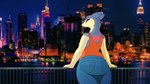 Rating: s
ID: 5335450
Date: 2025-01-28 01:05:15 -0500
Status: active
Score: 24
anthro blue_body blue_fur bottomwear city city_background clothing denim denim_bottomwear denim_clothing ear_piercing female fur generation_2_pokemon hi_res jeans mature_female nintendo orange_clothing orange_topwear pants piercing pokemon pokemon_(species) red_eyes skyline solo topwear typhlosion zilikslider post #5335450