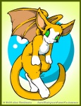 Rating: s
ID: 334695
Date: 2013-06-01 09:38:53 -0400
Status: active
Score: 21
2012 abstract_background anthro bat border dust:_an_elysian_tail female fidget_(elysian_tail) green_border green_eyes looking_at_viewer mammal membrane_(anatomy) membranous_wings nimbat o-kemono simple_background solo wings post #334695