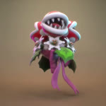 1:1 3d_(artwork) ambiguous_gender animated bouquet brown_background colored digital_media_(artwork) elemental_creature eyeless fangs feral flora_fauna flower group ian_ng leaf mario_bros markings nintendo no_sound pink_tongue piranha_plant plant purple_ribbon red_body rotating shaded short_playtime simple_background spots spotted_body super_mario_odyssey teeth tongue trio turntable_(animation) webm white_flower white_spots zbrush_(artwork)