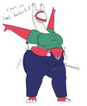 Rating: q
ID: 4537835
Date: 2024-01-15 17:44:54 -0500
Status: active
Score: 26
2020 2_horns 3_fingers 3_toes anthro barefoot belly belly_peeking_out big_belly big_breasts biped black_eyebrows black_text blue_clothing blue_panties blue_underwear bottomwear breasts clenched_teeth clothed clothed_anthro clothed_female clothing colored creaking digital_drawing_(artwork) digital_media_(artwork) dressing ellipsis emphatic_ellipsis english_text exclamation_point eyebrows eyelashes feet female female_anthro fingers front_view frustrated full-length_portrait furgonomic_topwear furgonomics generation_3_pokemon green_clothing green_shirt green_topwear groan horn latias legendary_pokemon long_neck markings narrowed_eyes navel nintendo onomatopoeia overweight overweight_anthro overweight_female panties pattern_bottomwear pattern_clothing pattern_panties pattern_underwear pokeball_panties pokeball_print pokemon pokemon_(species) pokemorph portrait red_facial_markings red_markings red_wings seam_(sewing) shirt simple_background solo sound_effects struggling struggling_to_fit talking_to_belly talking_to_self tearing_clothing teeth text thatoneaceguy thick_thighs tight_bottomwear tight_clothing toes topwear torn_clothing unbuttoned unbuttoned_bottomwear undersized_bottomwear undersized_clothing underwear wardrobe_malfunction white_background white_fingers white_horn white_toes wings yellow_eyes post #4537835