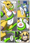 absurd_res anthro areola bandai_namco bound bowser bowsette_meme breasts canid canine comic corruption crimellgrim crossover crown digimon digimon_(species) duo explicitly_stated_nonconsent female female/female fox genitals headgear hi_res humanoid joykill krystal_(star_fox) mammal mario_bros meme nintendo nipples pussy renamon star_fox super_crown tentacles