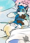Rating: e
ID: 5546125
Date: 2025-05-03 12:50:03 -0400
Status: active
Score: 63
anthro bed bedding bedwetting blue_body blue_fur bodily_fluids canid canine clothed clothing diaper english_text fur furniture genital_fluids green_body green_eyes green_fur hi_res holding_object holding_plushie leaking_diaper lying male mammal on_back pillow plushie shirt solo tenshokaiser text tired topwear unclean_diaper urine used_diaper wearing_diaper wet_diaper wetting white_body white_fur post #5546125