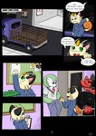 absurd_res adam(midnightmeowth) anthro clothing comic eyewear gardevoir generation_1_pokemon generation_3_pokemon generation_5_pokemon generation_7_pokemon herdier hi_res incineroar jumpsuit looking_at_viewer male meowth midnight_meowth nintendo pokemon pokemon_(species) solo sunglasses vehicle