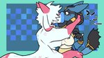 Rating: q
ID: 5605636
Date: 2025-05-28 22:09:55 -0400
Status: active
Score: 12
16:9 2_fingers 4_arms anthro black_body blue_background blue_body blue_lips bovid bovid_taur breasts caprine caprine_taur clothing crop_top donut_mouth duo eyeless female fingers fur generation_4_pokemon goat goat_taur grabbing_head green_background head_grab hi_res horn hybrid hyper hyper_lips kiss_on_lips kissing lips lucario male male/female mammal mammal_taur midnite_fsnax multi_arm multi_limb nintendo pink_body pink_fur pokemon pokemon_(species) rox_(midnite_fsnax) shirt simple_background tardigrade tardigrade_taur taur thick_lips topwear trans_(lore) trans_man_(lore) white_body white_fur widescreen post #5605636