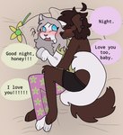 Rating: s
ID: 5420683
Date: 2025-03-08 18:17:27 -0500
Status: active
Score: 63
anthro ashblondekittyy bed black_clothing black_underwear blue_eyes blush bottomwear brown_body brown_fur brown_hair canid canine canis clothing cuddling dialogue domestic_cat domestic_dog duo ear_piercing english_text felid feline felis female floppy_ears flower fur furniture grey_hair hair i_love_you looking_at_another looking_at_partner looking_back looking_back_at_another looking_back_at_partner male male/female mammal pajamas piercing pillow pink_bottomwear pink_clothing pink_pajama_bottoms plant rex_(ashblondekittyy) romantic romantic_couple shirt smile spooning tail text topwear trans_(lore) trans_man_(lore) trans_woman_(lore) underwear white_body white_fur yellow_clothing yellow_flower yellow_shirt yellow_topwear yuna_(ashblondekitty) post #5420683