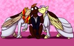 16:10 black_tie_(suit) clothed clothed_feral clothing dandelion_dreams dress equid equine eyes_closed feathered_wings feathers female feral fetlocks ffm foxenawolf fur goldfur's_cogsverse green_eyes group hair hasbro hooves kissing male male/female mammal multicolored_hair my_little_pony mythological_creature mythological_equine mythology orange_hair pegasus pink_hair red_body red_fur smile suit summer_storm_(goldfur) trio two_tone_hair using_wings wedding_dress whirring_cogs widescreen wing_hug wings yellow_body yellow_fur