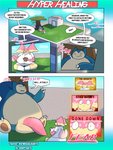 3:4 anthro audino balls big_balls big_breasts big_penis breasts clothed clothing comic dialogue digital_media_(artwork) duo english_text female generation_1_pokemon generation_5_pokemon genitals goopyarts headgear hi_res huge_balls huge_breasts huge_penis hyper hyper_balls hyper_genitalia hyper_penis male male/female meme nintendo no_nut_november nude nurse nurse_clothing nurse_uniform overweight patient penis pokemon pokemon_(species) raina_(goopyarts) slightly_chubby snorlax speech_bubble text thick_thighs uniform vein wide_hips