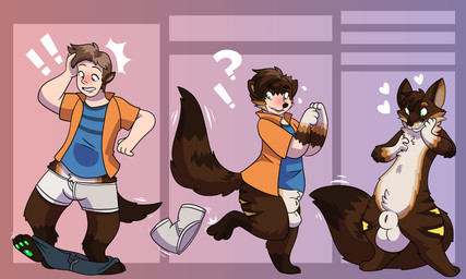 Rating: e
ID: 5685637
Date: 2025-07-04 10:06:59 -0400
Status: active
Score: 26
5:3 animal_genitalia anthro balls blush bottomless brown_body brown_fur brown_hair canid canine clothed clothing discarded_clothing fox fully_sheathed fur fur_growth genitals growth hair heart_symbol hi_res human male mammal nude pawpads sheath snout snout_growth solo tail tail_growth transformation transformation_sequence trubbol white_body white_fur post #5685637