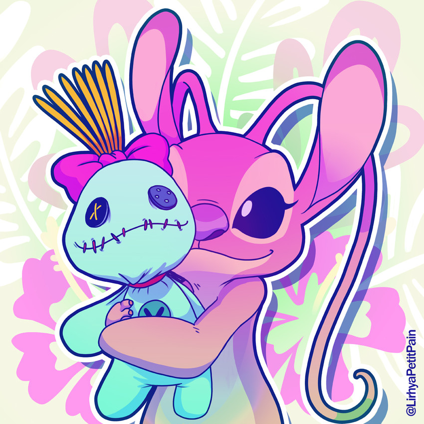 angel and scrump (lilo and stitch and etc) created by lirhyapetitpain