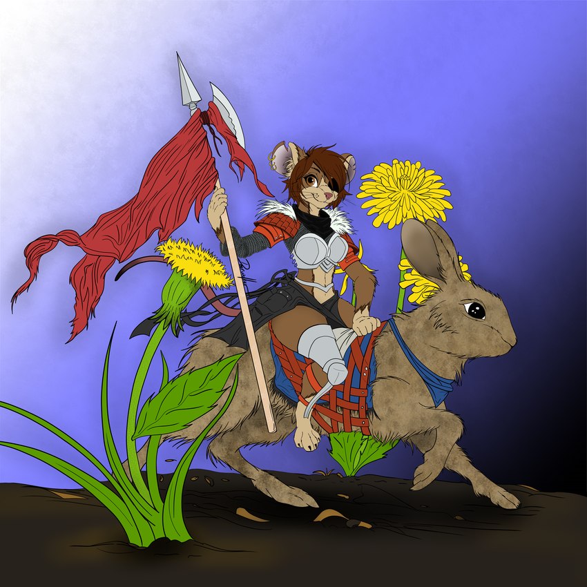 mounted knight created by deerwalker