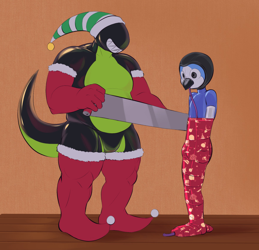 chaosky, owy, and toy owy (christmas) created by owy