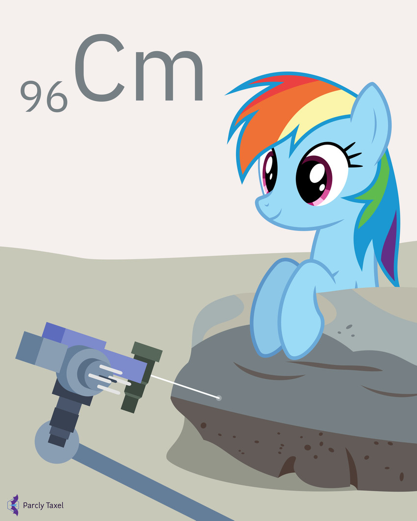 curiosity rover and rainbow dash (friendship is magic and etc) created by parclytaxel