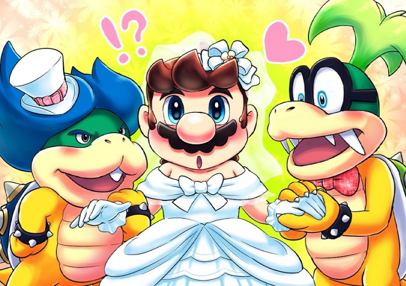 iggy koopa, koopaling, ludwig von koopa, and mario (super mario odyssey and etc) created by kakalon