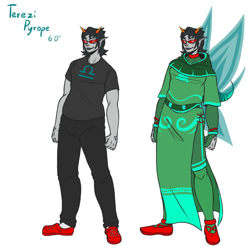 terezi pyrope (ms paint adventures and etc) created by striding feather