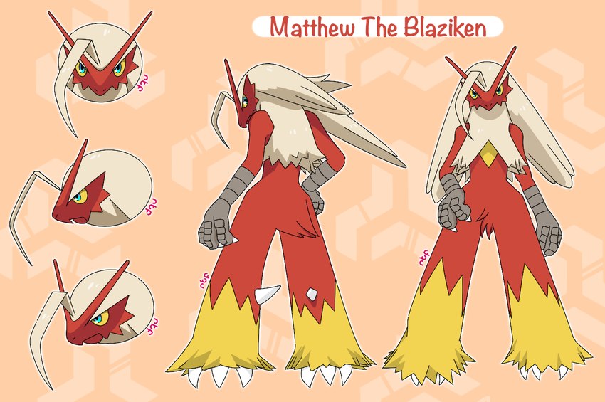 fan character and matthew the blaziken (nintendo and etc) created by rachelfictionkin