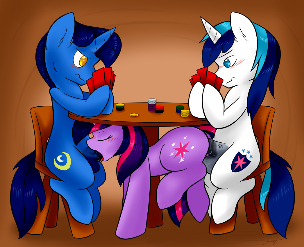night light, shining armor, and twilight sparkle (friendship is magic and etc) created by ambris
