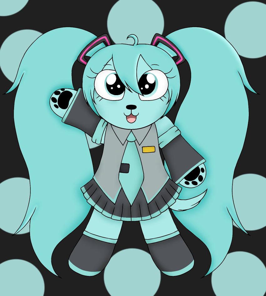 hatsune miku (puppies in paradise and etc) created by artziidubz