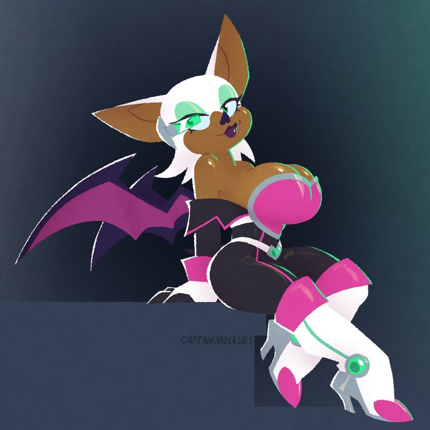 rouge the bat (sonic the hedgehog (series) and etc) created by captain molasses