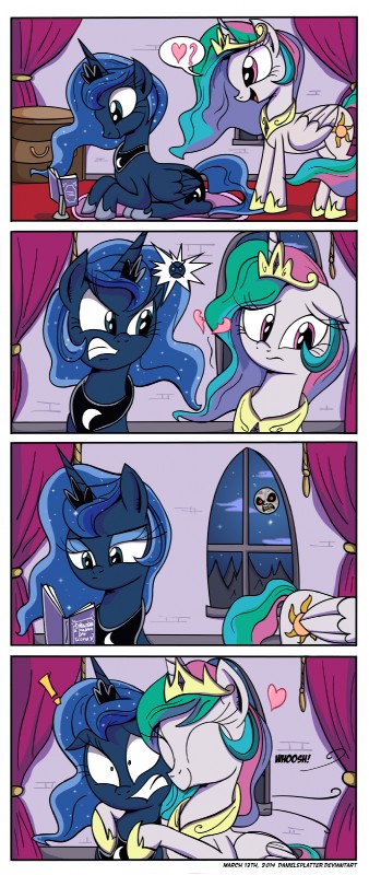 moon, princess celestia, and princess luna (friendship is magic and etc) created by daniel-sg