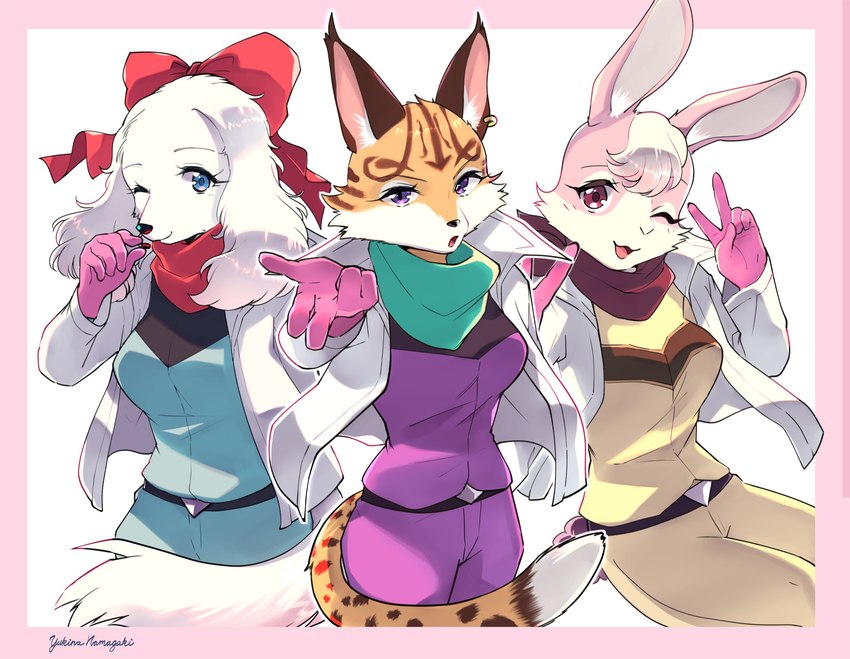 fay, lucy hare, and miyu (nintendo and etc) created by namagakiokami