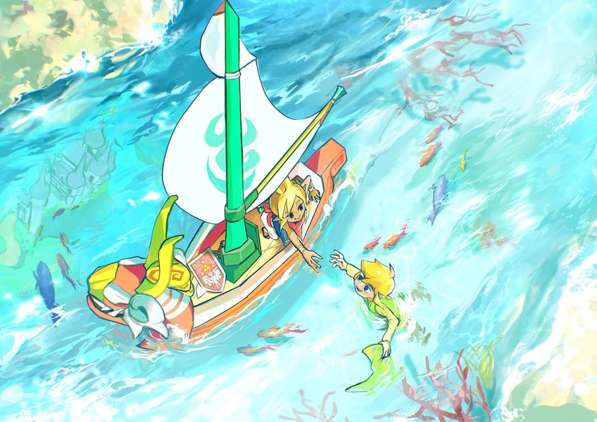 king of red lions, pirate leader tetra, and toon link (the legend of zelda and etc) created by togenasi furiko